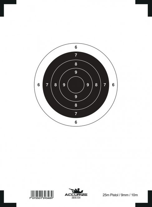 Hovedbilde Front target 25m pistol/10m